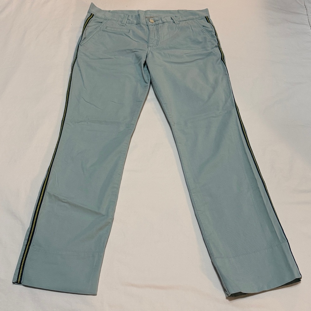 Tory Burch Cotton Pants Size 27 inseam is 27”
